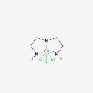 molecular formula C4H10Cl3CoN3-3 B13733143 Bis(2-azanidylethyl)azanide;trichlorocobalt CAS No. 15025-06-6