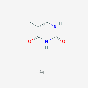 molecular formula C5H6AgN2O2 B13733148 5-methyl-1H-pyrimidine-2,4-dione;silver CAS No. 20564-98-1
