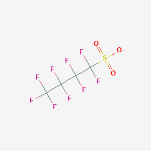 molecular formula C4F9O3S- B13733166 Perfluorobutanesulfonate CAS No. 45187-15-3