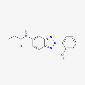 molecular formula C16H14N4O2 B13733174 N-(2-(2-Hydroxyphenyl)-2H-benzotriazol-5-yl)methacrylamide CAS No. 36325-69-6