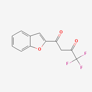molecular formula C12H7F3O3 B1373320 2-(4,4,4-Trifluoro-1,3-dioxobutyl)benzofuran CAS No. 327-24-2