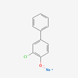 molecular formula C12H8ClNaO B13733214 Sodium 2-chloro-4-phenylphenate CAS No. 31366-97-9