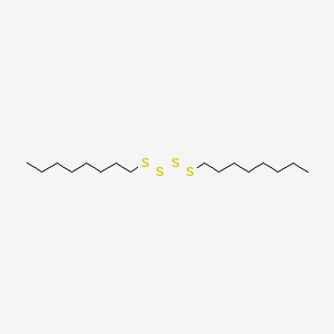 molecular formula C16H34S4 B13733221 Tetrasulfide, dioctyl CAS No. 4115-50-8