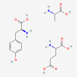 molecular formula C17H27N3O9 B13733242 H-Ala-OH.H-Tyr-OH.H-Glu-OH CAS No. 31325-29-8