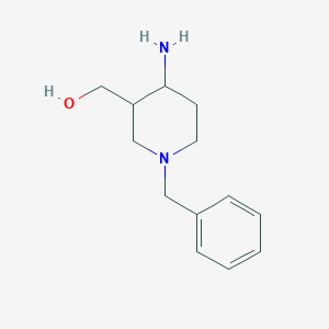 molecular formula C13H20N2O B1373328 (4-Amino-1-benzylpiperidin-3-yl)methanol CAS No. 1334146-54-1