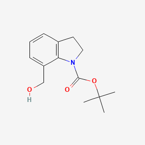 molecular formula C14H19NO3 B1373334 Tert-butyl 7-(hydroxymethyl)indoline-1-carboxylate CAS No. 1030846-88-8