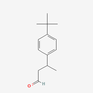 molecular formula C14H20O B13733340 3-(4-tert.-Butylphenyl)butanal 