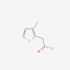 molecular formula C7H7ClOS B13733355 (3-Methylthiophen-2-yl)acetyl chloride CAS No. 178911-88-1