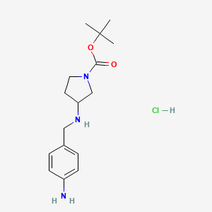 3-(4-Aminobenzylamino)pyrrolidine-1-carboxylic acid tert-butyl ester hydrochloride