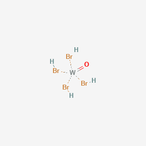 molecular formula Br4H4OW B13733370 Tungsten tetrabromide monoxide CAS No. 13520-77-9