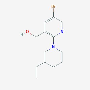 [5-Bromo-2-(3-ethylpiperidin-1-yl)pyridin-3-yl]methanol