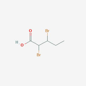 molecular formula C5H8Br2O2 B13733481 2,3-Dibromopentanoic acid CAS No. 139185-84-5