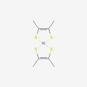 molecular formula C8H12NiS4-4 B13733493 Nickel, bis(2-butene-2,3-dithiolato(2-)-kappaS,kappaS')-, (SP-4-1)- CAS No. 38951-94-9
