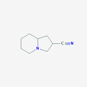 B1373355 Octahydroindolizine-2-carbonitrile CAS No. 1315366-29-0
