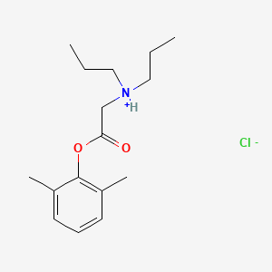 molecular formula C16H26ClNO2 B13733590 N,N-Dipropylglycine 2,6-xylyl ester hydrochloride CAS No. 2014-23-5