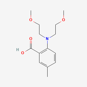 2-[Bis(2-methoxyethyl)amino]-5-methylbenzoic acid
