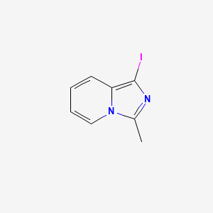 molecular formula C8H7IN2 B1373368 1-Iodo-3-methylimidazo[1,5-a]pyridine CAS No. 1315367-25-9