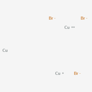 molecular formula Br3Cu3 B13733692 Copper(1+) copper(2+) bromide--copper (1/1/3/1) CAS No. 37190-22-0
