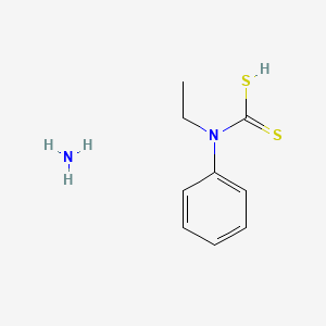 molecular formula C9H14N2S2 B13733697 Azane;ethyl(phenyl)carbamodithioic acid CAS No. 19779-48-7