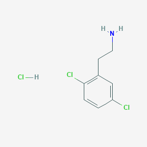 molecular formula C8H10Cl3N B1373372 2-(2,5-Dichlorophenyl)ethan-1-amine hydrochloride CAS No. 1311317-57-3
