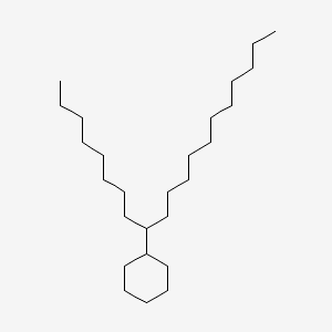 molecular formula C26H52 B13733728 Eicosane, 9-cyclohexyl- CAS No. 4443-61-2