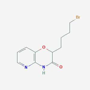 2-(4-bromobutyl)-2H,3H,4H-pyrido[3,2-b][1,4]oxazin-3-one