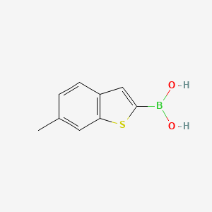molecular formula C9H9BO2S B1373375 (6-Methylbenzo[b]thiophen-2-yl)boronic acid CAS No. 820240-91-3