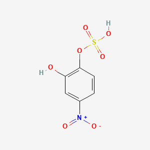 molecular formula C6H5NO7S B13733767 (2-Hydroxy-4-nitrophenyl) hydrogen sulfate CAS No. 31390-65-5