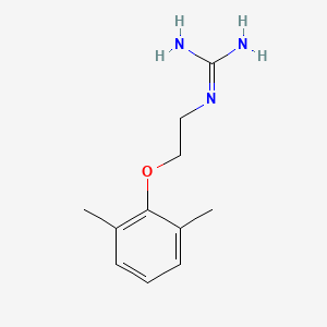 molecular formula C11H17N3O B13733774 Guanidine, (2-(2,6-xylyloxy)ethyl)- CAS No. 46398-60-1