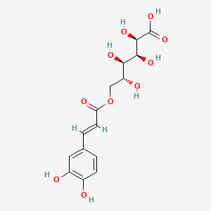 molecular formula C15H18O10 B13733806 trans-Caffeoyl-6-O-D-gluconic acid 