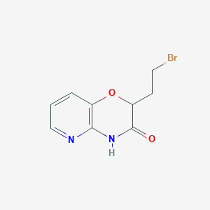 molecular formula C9H9BrN2O2 B1373381 2-(2-bromoethyl)-2H,3H,4H-pyrido[3,2-b][1,4]oxazin-3-one CAS No. 1272756-54-3