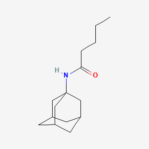 molecular formula C15H25NO B13733840 Valeramide, N-(1-adamantyl)- CAS No. 3725-89-1