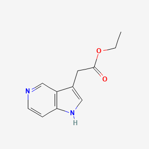 molecular formula C11H12N2O2 B13733931 ethyl 2-(1H-pyrrolo[3,2-c]pyridin-3-yl)acetate CAS No. 39676-16-9