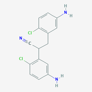 2,3-Bis(5-amino-2-chlorophenyl)propanenitrile