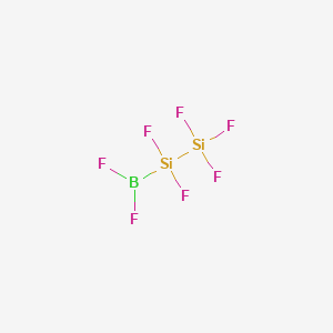 molecular formula BF7Si2 B13733967 Difluoroborane, pentafluoroethyl- CAS No. 14890-36-9