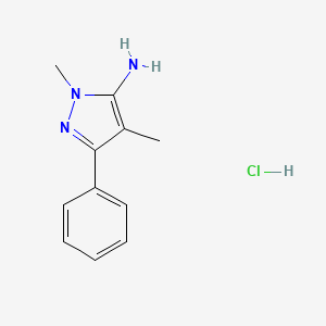 1,4-Dimethyl-3-phenyl-1H-pyrazol-5-amine hydrochloride