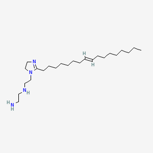 molecular formula C24H48N4 B13733985 N-[2-[2-(8-heptadecenyl)-4,5-dihydro-1H-imidazol-1-yl]ethyl]ethylenediamine CAS No. 3528-64-1