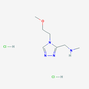 {[4-(2-Methoxyethyl)-4H-1,2,4-triazol-3-yl]methyl}methylamine dihydrochloride