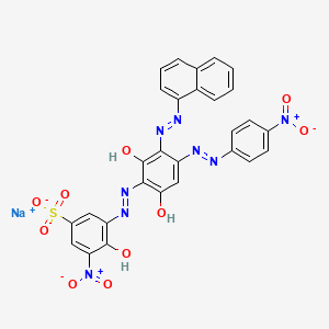 molecular formula C28H17N8NaO10S B13734016 Acid Brown 348 CAS No. 72827-72-6