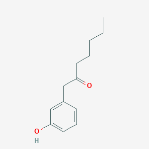 molecular formula C13H18O2 B13734038 1-(3-Hydroxyphenyl)heptan-2-one 