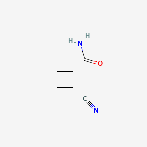 molecular formula C6H8N2O B13734096 trans-2-Cyanocyclobutanecarboxamide CAS No. 16200-68-3