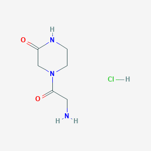 4-(2-Aminoacetyl)-2-piperazinone hydrochloride