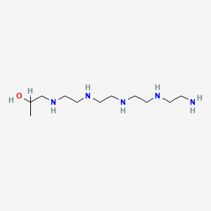molecular formula C11H29N5O B13734105 15-Amino-4,7,10,13-tetraazapentadecan-2-ol CAS No. 45210-10-4