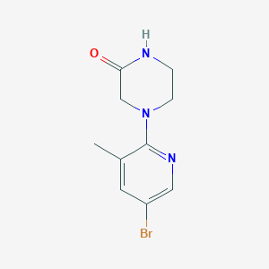 4-(5-Bromo-3-methylpyridin-2-yl)piperazin-2-one