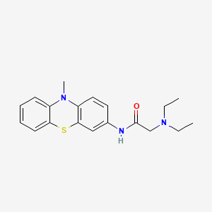 molecular formula C19H23N3OS B13734111 Acetamide, 2-(diethylamino)-N-(10-methyl-10H-phenothiazin-3-yl)- CAS No. 1952-62-1