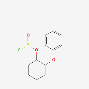 molecular formula C16H23ClO3S B13734135 Chlorosulfurous acid, 2-[4-(1,1-dimethylethyl)phenoxy]cyclohexyl ester CAS No. 3021-31-6