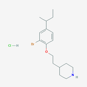 4-{2-[2-Bromo-4-(sec-butyl)phenoxy]-ethyl}piperidine hydrochloride