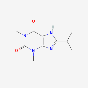 molecular formula C10H14N4O2 B13734152 8-Isopropyltheophylline CAS No. 2850-40-0