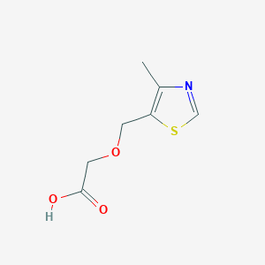 molecular formula C7H9NO3S B1373417 2-[(4-Methyl-1,3-thiazol-5-yl)methoxy]acetic acid CAS No. 1265892-62-3