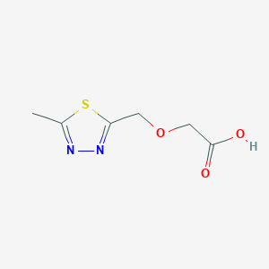 2-[(5-Methyl-1,3,4-thiadiazol-2-yl)methoxy]acetic acid